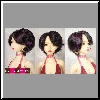 Buttercup Wig Off Black with Purple Size  8-9