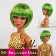 Bubbles Wig Lime Green Size 4