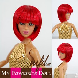 Bubbles Wig RED Size 4