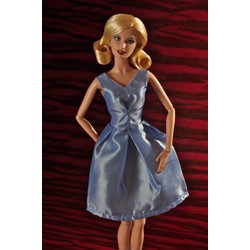 Belle Dress Blue Taffeta DDC Fashion