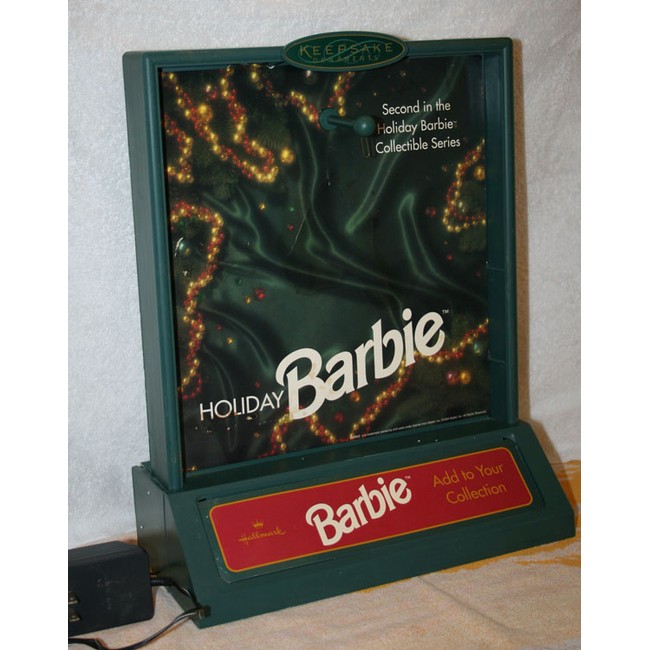 My Favourite Doll - Hallmark Store Display – Holiday Barbie Ornament 1994