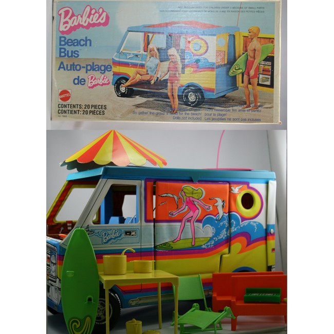 barbie beach bus 1973