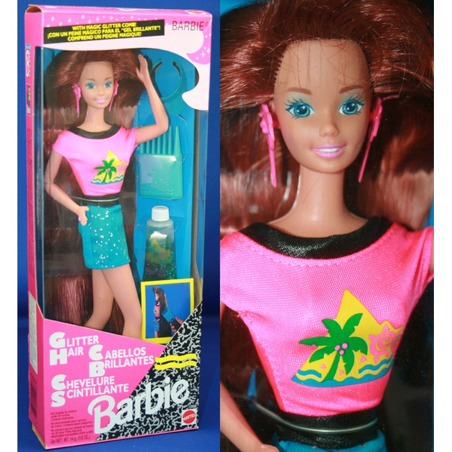 barbie glitter hair