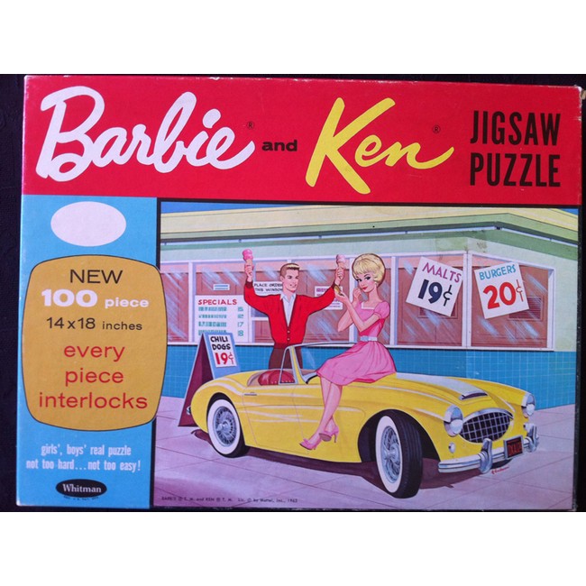 My Favourite Doll - Puzzle - 1963 Barbie &amp; Ken Ice-Cream