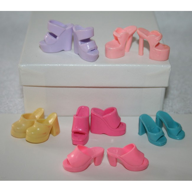 My Favourite Doll Shoes Barbie Pastel 6 Pairs My Favourite Doll Shoes Barbie Pastel 6 Pairs