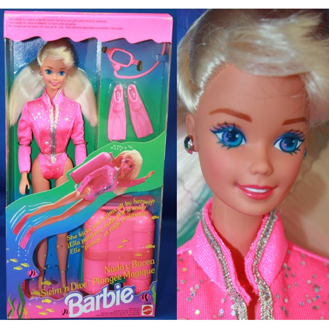Barbie Swim n Dive Doll Playset 